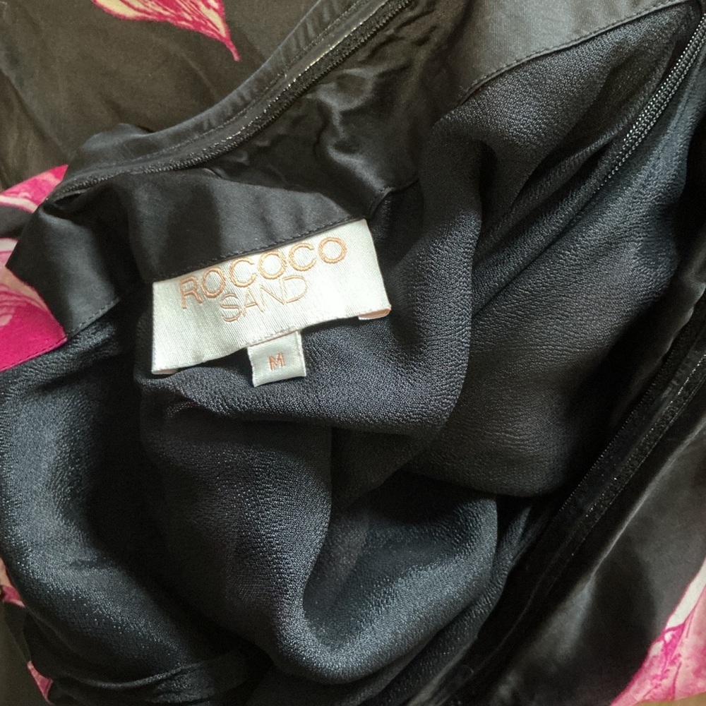ROCOCO SAND Maxi Strapless Dress in Black & Pink - Picture 5 of 7
